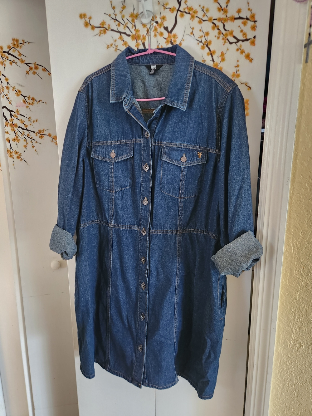 Frye Denim Midi Shirt Dress - Blue